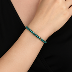 Turkuaz Firuze - Hematit Doğal Taş Bileklik