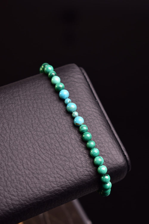 Turkuaz - Malakit Doğal Taş Unisex Bileklik