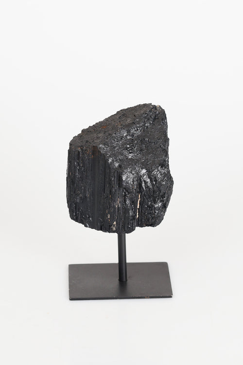 Turmalin Doğal Taş Standlı Parça