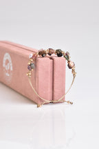 Turmalin Doğal Taş Üçlü Makrome Bileklik