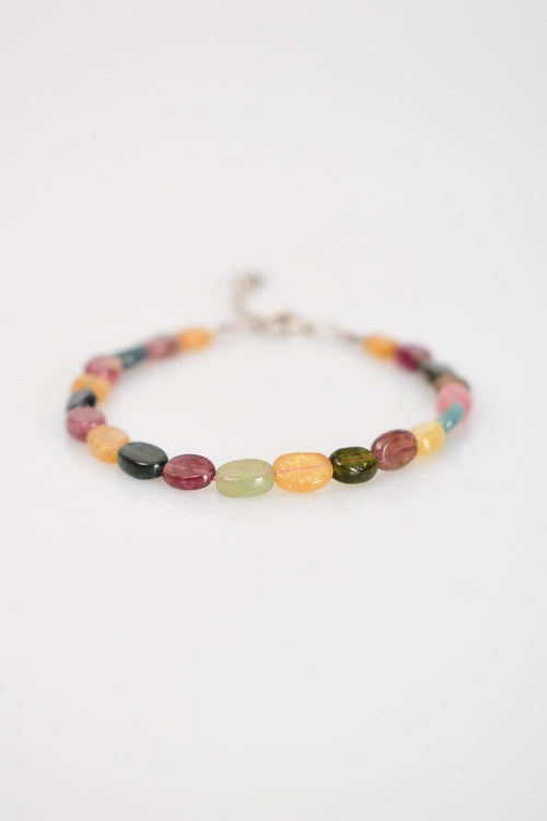 Turmalin Doğaltaş Bileklik Natürel Kesim