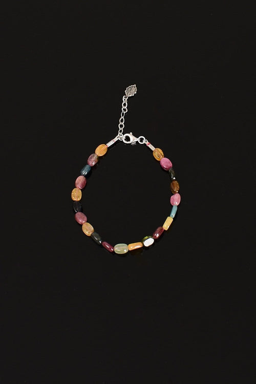 Turmalin Doğaltaş Bileklik Natürel Kesim