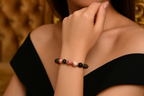 Tourmaline - Hematite Natural Stone Design Bracelet