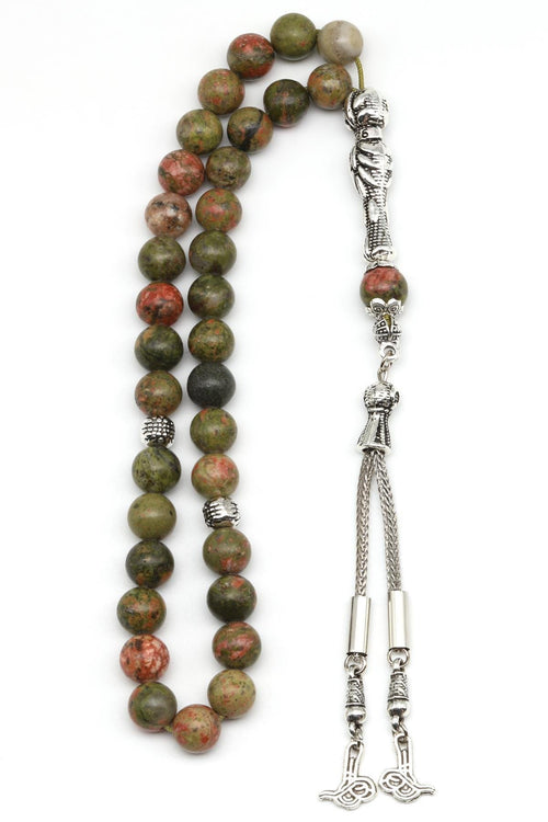 Unakit Doğal Taş Tesbih 8 mm Küre Kesim