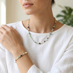 Yengeç Burcu Doğal Taş Gümüş Kapamalı Kolye Bileklik Seti - Görsel 1 - Safnaturel