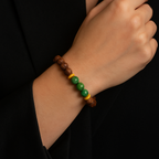 Venge Wood - Anyolit Doğal Taş Bileklik