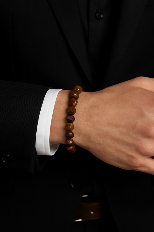 Venge Wood - Gül Wood - Kaplan Gözü Doğal Taş Bileklik