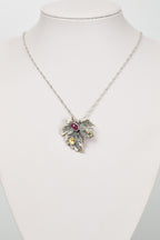 Yakut Doğal Taş 925 Ayar Gümüş Kolye