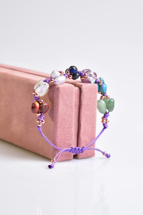 Yay Burcu Makrome Tasarım Doğal Taş Bileklik