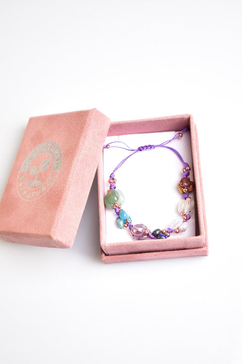 Yay Burcu Makrome Tasarım Doğal Taş Bileklik