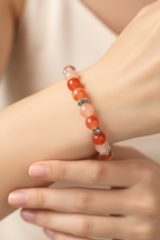 Yemen Agate (10 mm) Natural Stone Bracelet with Silver Device