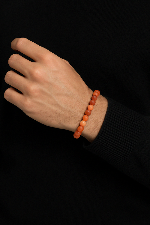 Yemen Akik Doğal Taş Bileklik 10 mm