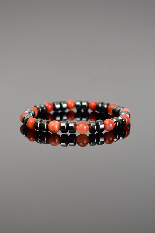 Yemen Akik - Hematit Doğal Taş Bileklik 6 mm