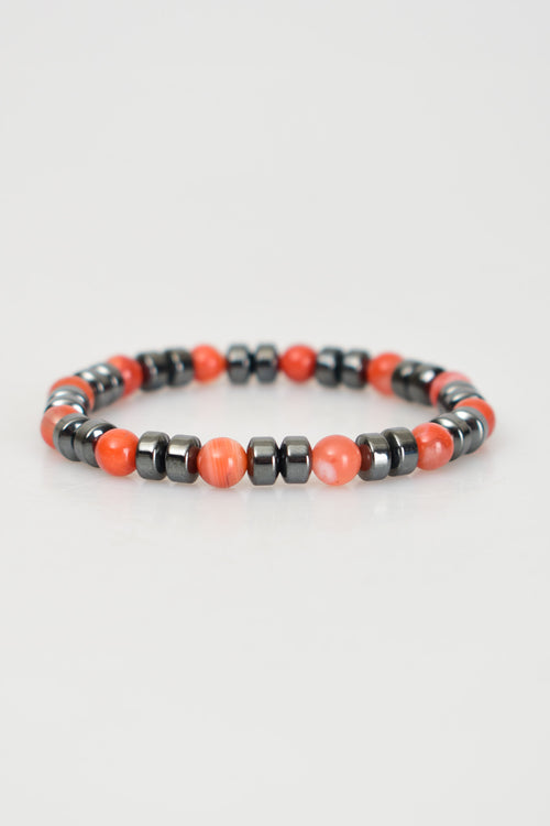 Yemen Akik - Hematit Doğal Taş Bileklik 6 mm