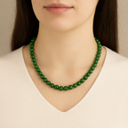 Yeşil Aventurin 8 mm Dizi Doğal Taş Kolye