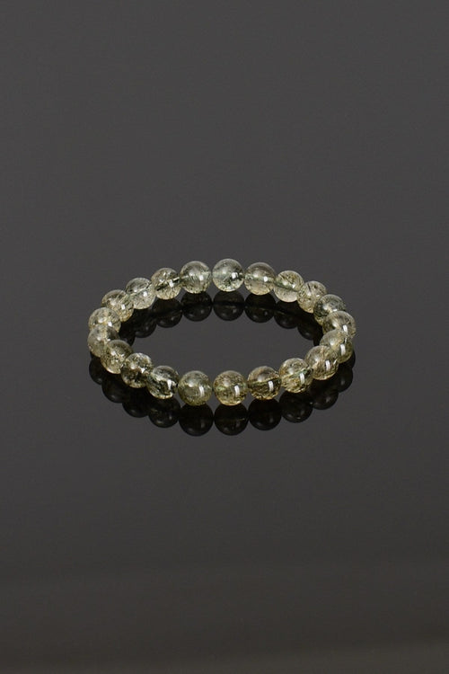 Yeşil Turmalin Kuvars Doğal Taş Bileklik 8 mm