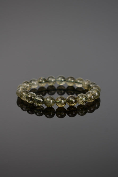 Yeşil Turmalin Kuvars Doğal Taş Bileklik 8 mm