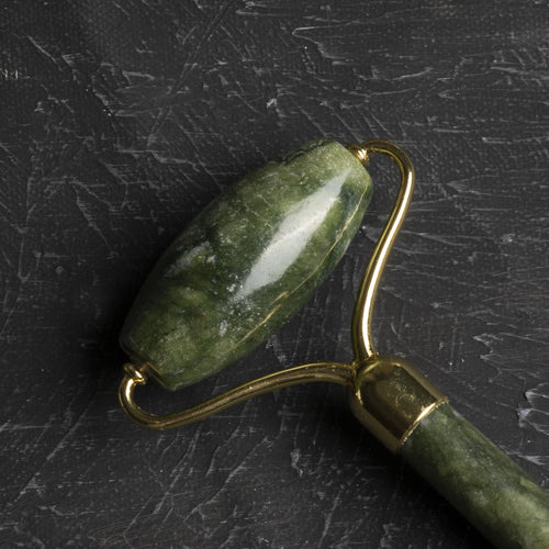 Yeşim (Serpantin) Doğal Taşı Roller Yüz ve Vücut Masaj Aleti