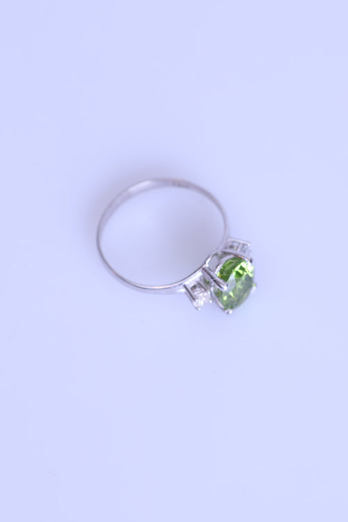 Zebrecet - Elmas Doğal Taş 925 Ayar Gümüş Yüzük ( 1.98 - 0.15 Carat )