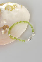 Zebercet Doğal Taş 925 Ayar Gümüş Kapama Bileklik - Ayışığı Koleksiyonu