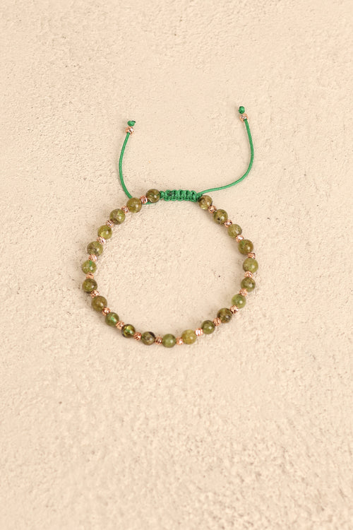 Zebercet Doğal Taş Makrome Bileklik