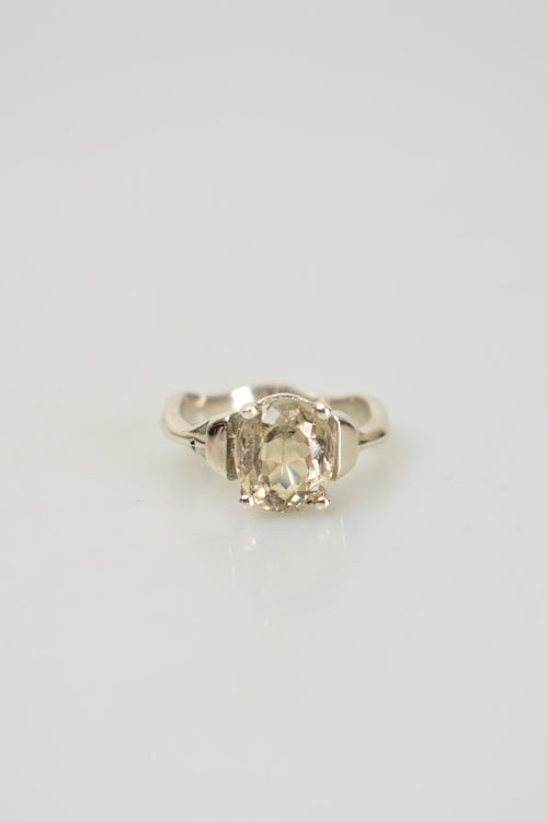 Zultanit ( Diaspore ) Doğal Taş 925 Ayar Gümüş Yüzük ( 3.62 Carat )