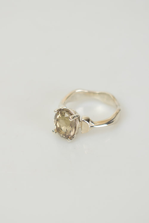 Zultanit ( Diaspore ) Doğal Taş 925 Ayar Gümüş Yüzük ( 3.62 Carat )