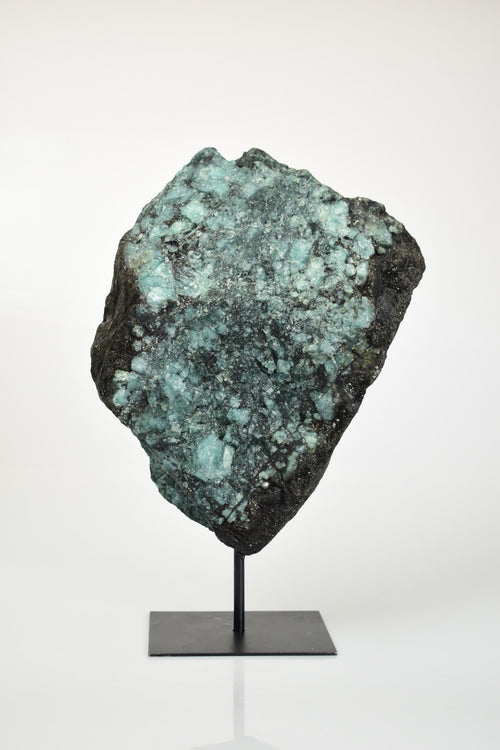 Zümrüt Doğal Taş Standlı Ham Parça