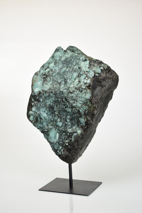 Zümrüt Doğal Taş Standlı Ham Parça