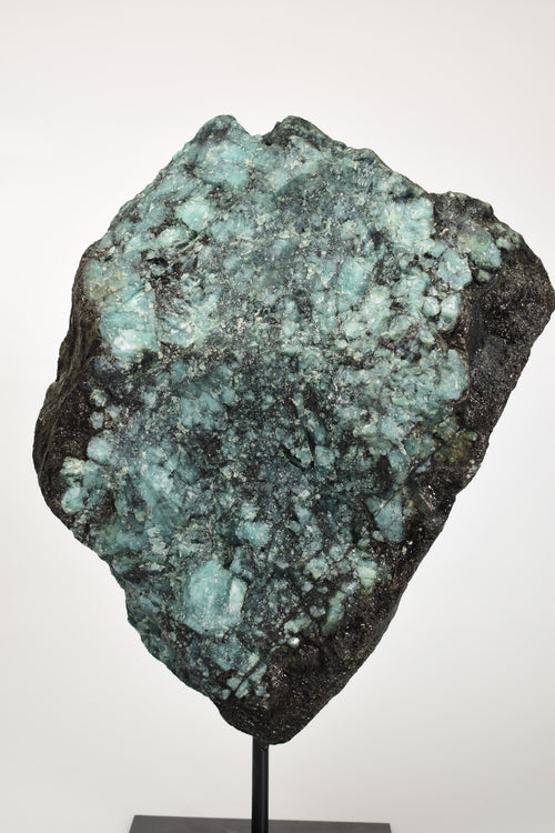 Zümrüt Doğal Taş Standlı Ham Parça