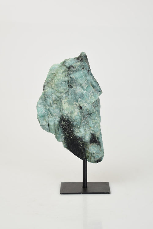 Zümrüt Doğal Taş Standlı Ham Parça