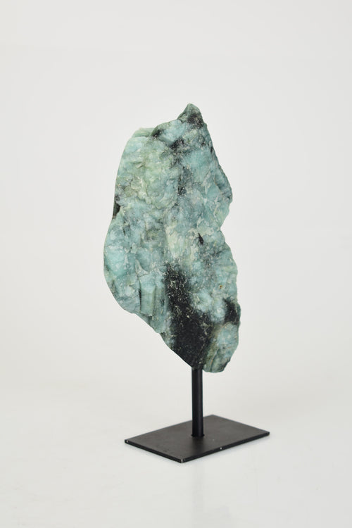 Zümrüt Doğal Taş Standlı Ham Parça