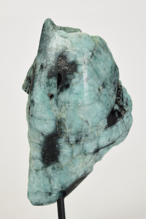 Zümrüt Doğal Taş Standlı Ham Parça