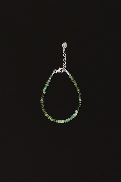 Zümrüt Doğaltaş Bileklik 3mm