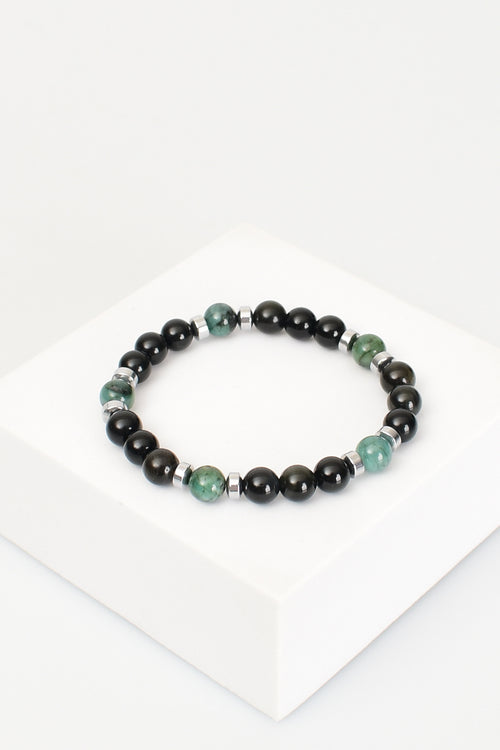 Zümrüt - Golden Obsidyen Doğal Taş Bileklik