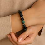 Zümrüt - Golden Obsidyen Doğal Taş Bileklik