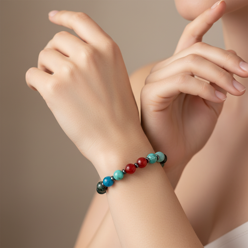 Başak Burcu Doğal Taş Bileklik - Görsel 1 - Safnaturel