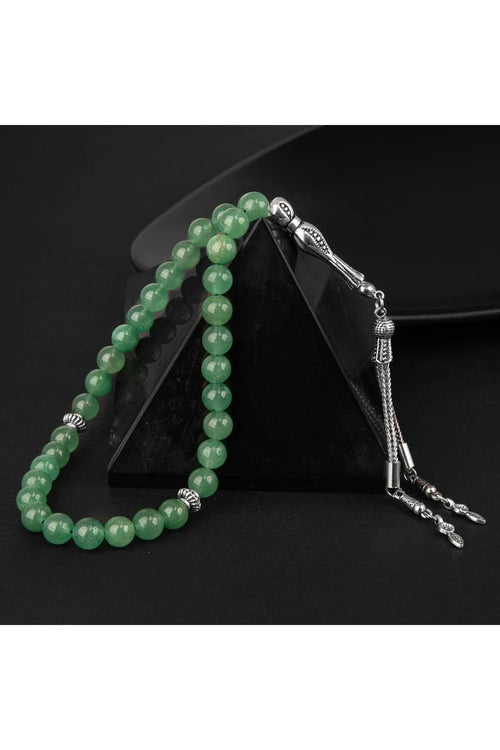 Yeşil Aventurin Doğal Taş Tesbih 33lük - 8mm