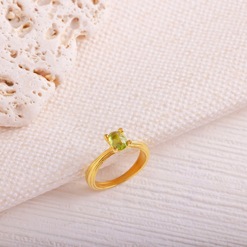 Sertifikalı Zebercet Altın Kaplama 925 Ayar Gümüş Yüzük (SK:554)