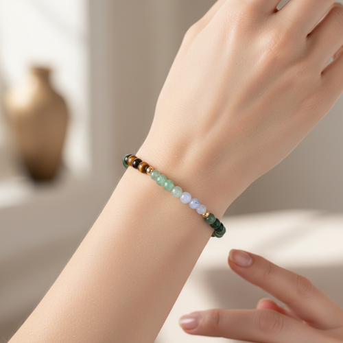 Yengeç Burcu Doğal Taş Bileklik - Görsel 2 - Safnaturel