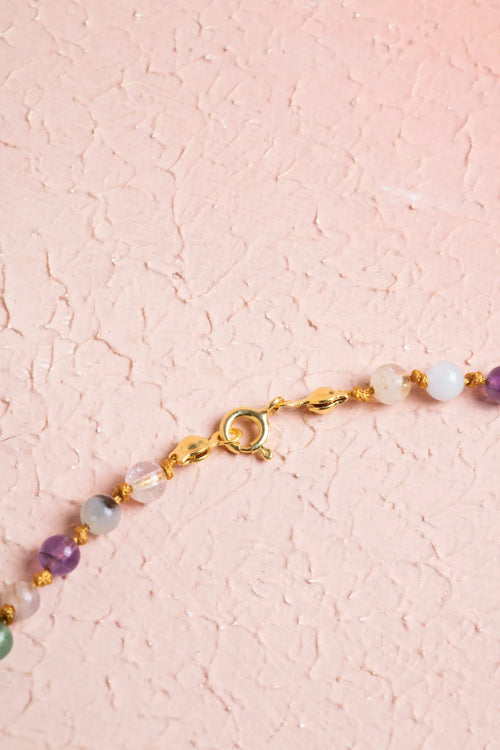 Sertifikalı Koç Burcu Gümüş Yıldızlı Doğal Taş Kolye