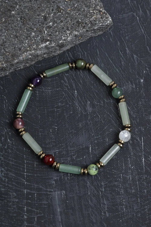 Sertifikalı Aventurin ve Koç Burcu Doğal Taş Bileklik