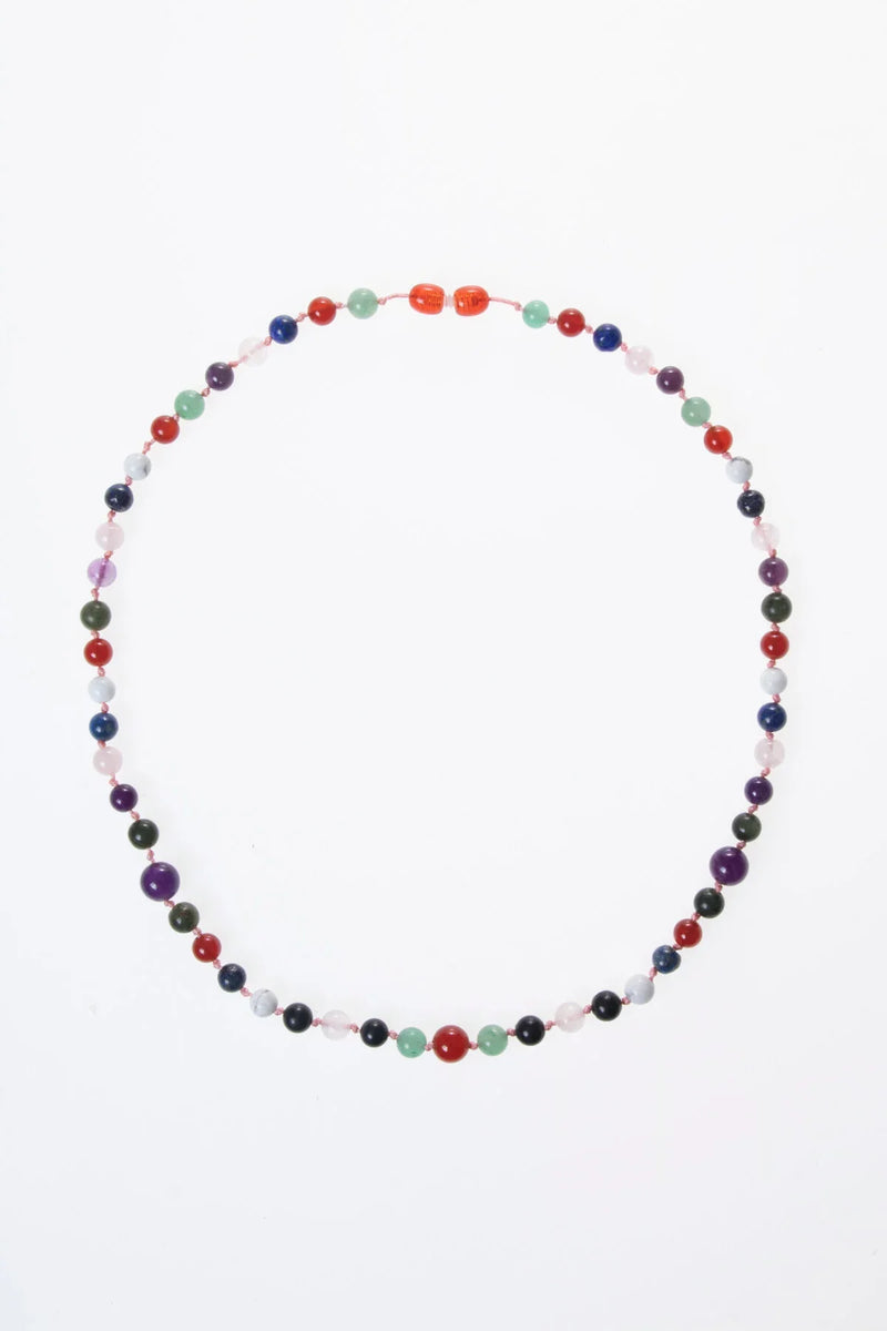 Sertifikalı Kırmızı Akik, Yeşil Aventurin, Lapis, Pembe Kuvars, Ametist, Havlit, Yeşim, Shungite Kız Öğrenci Kolye - Görsel 5 - Safnaturel