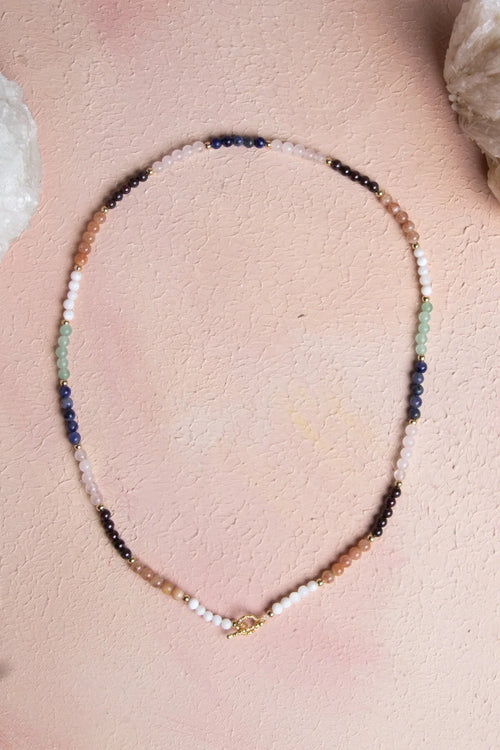 Sertifikalı İkizler Burcu Doğaltaş Kolye