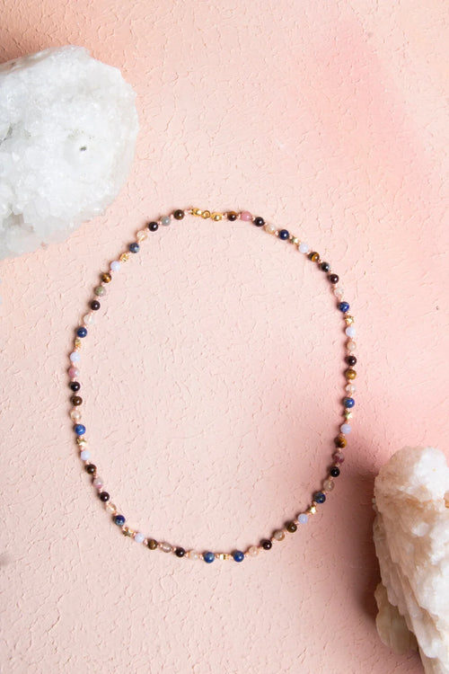 Sertifikalı Aslan Burcu Gümüş Yıldızlı Doğal Taş Kolye