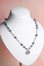 Sertifikalı Yay Burcu Doğal Taş Makrome Kolye