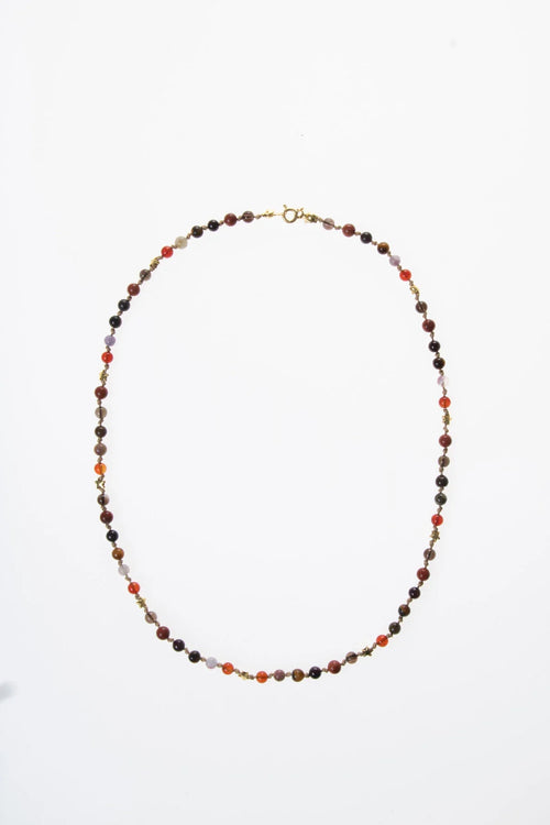 Sertifikalı Oğlak Burcu Gümüş Yıldızlı Doğal Taş Kolye