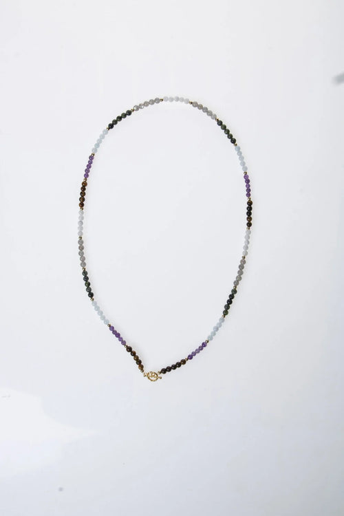 Sertifikalı Kova Burcu Doğal Taş Kolye