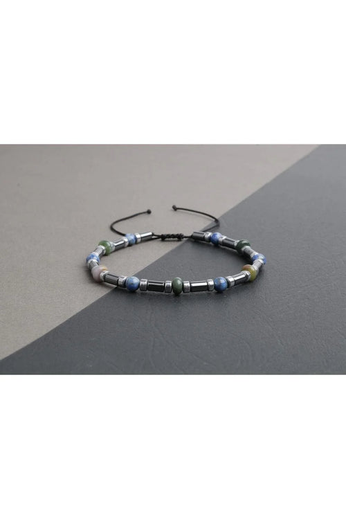 Hint Akik-Lapis Lazuli-Hematit Doğal Taş Bileklik - Görsel 2 - Safnaturel