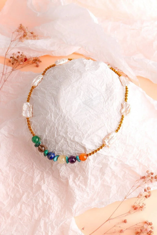 İnci Kolye Ametist, Dumanlı Kuvars, İnci, Lapis Lazuli, Sitrin - Görsel 3 - Safnaturel